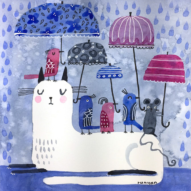 Umbrellas _Cat- Mouse- Umbrella _  Creatif