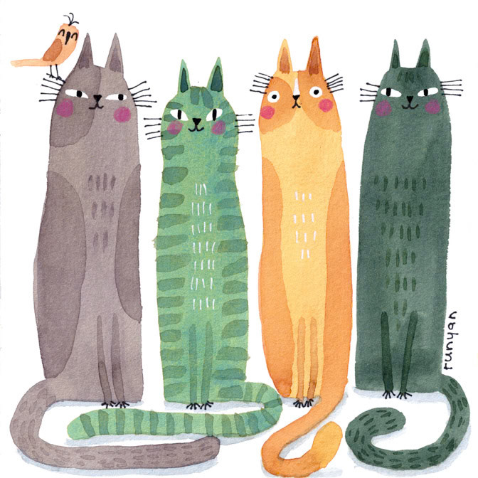 FOUR &amp; BIRD _Cats _  Creatif