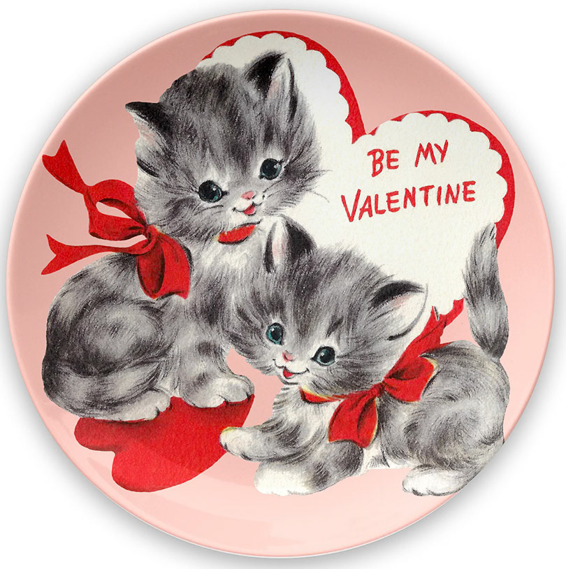 SH_Heart_Vintage Valentine Kitten Plate Collection_Creatif ©Steve Haskamp - Creatif License