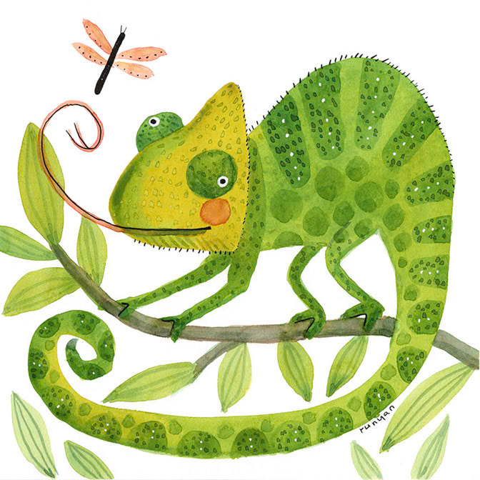 CHAMELEON - Terry Runyan - Creatif _Animals _  Creatif ©Terry Runyan - Creatif License