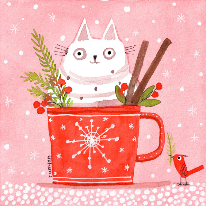 HOT COCO CAT _christmas _  Creatif ©Terry Runyan - Creatif License