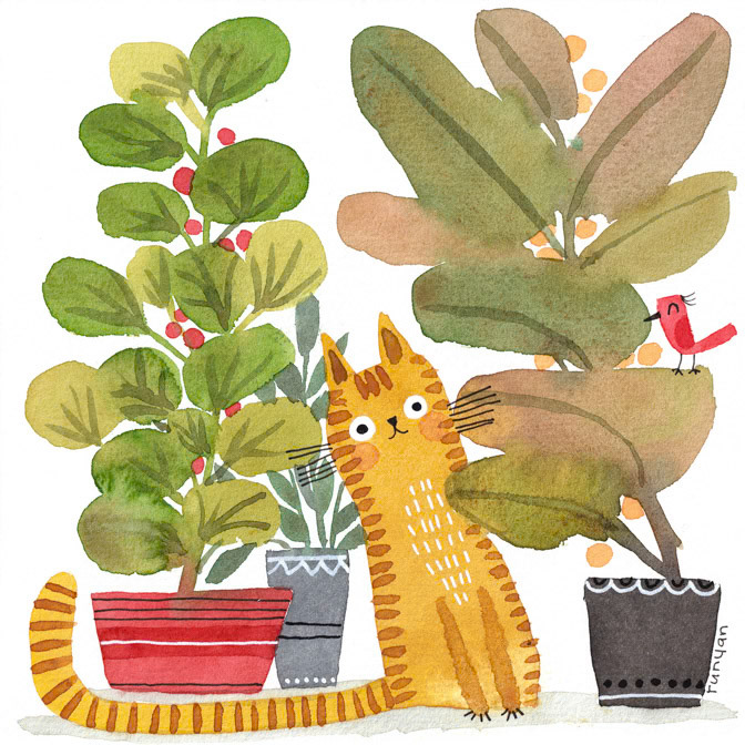 12-10-2022 TROPICAL PLANTS CAT _Cat _  Creatif