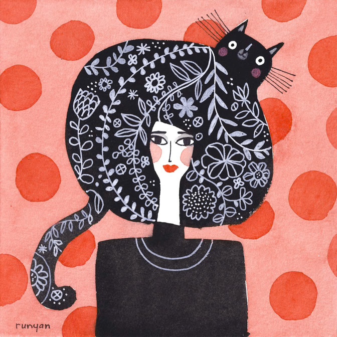 12-07-2022 ORNATE BLACK HAT _Cat Hat _  Creatif