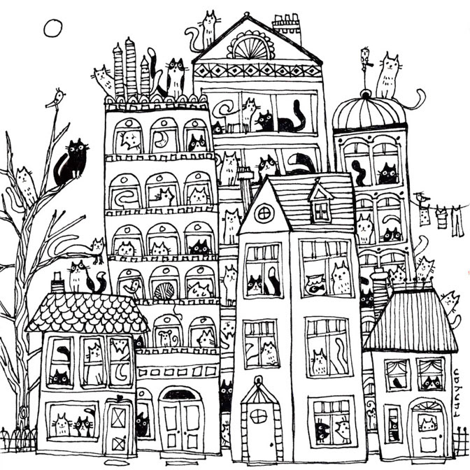 50 CATS _Cat- House _  Creatif