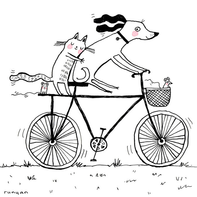 BUDDY clean - Terry Runyan - Creatif _Calendar Club Card- Dog- Larkwood Card _  Creatif ©Terry Runyan - Creatif License