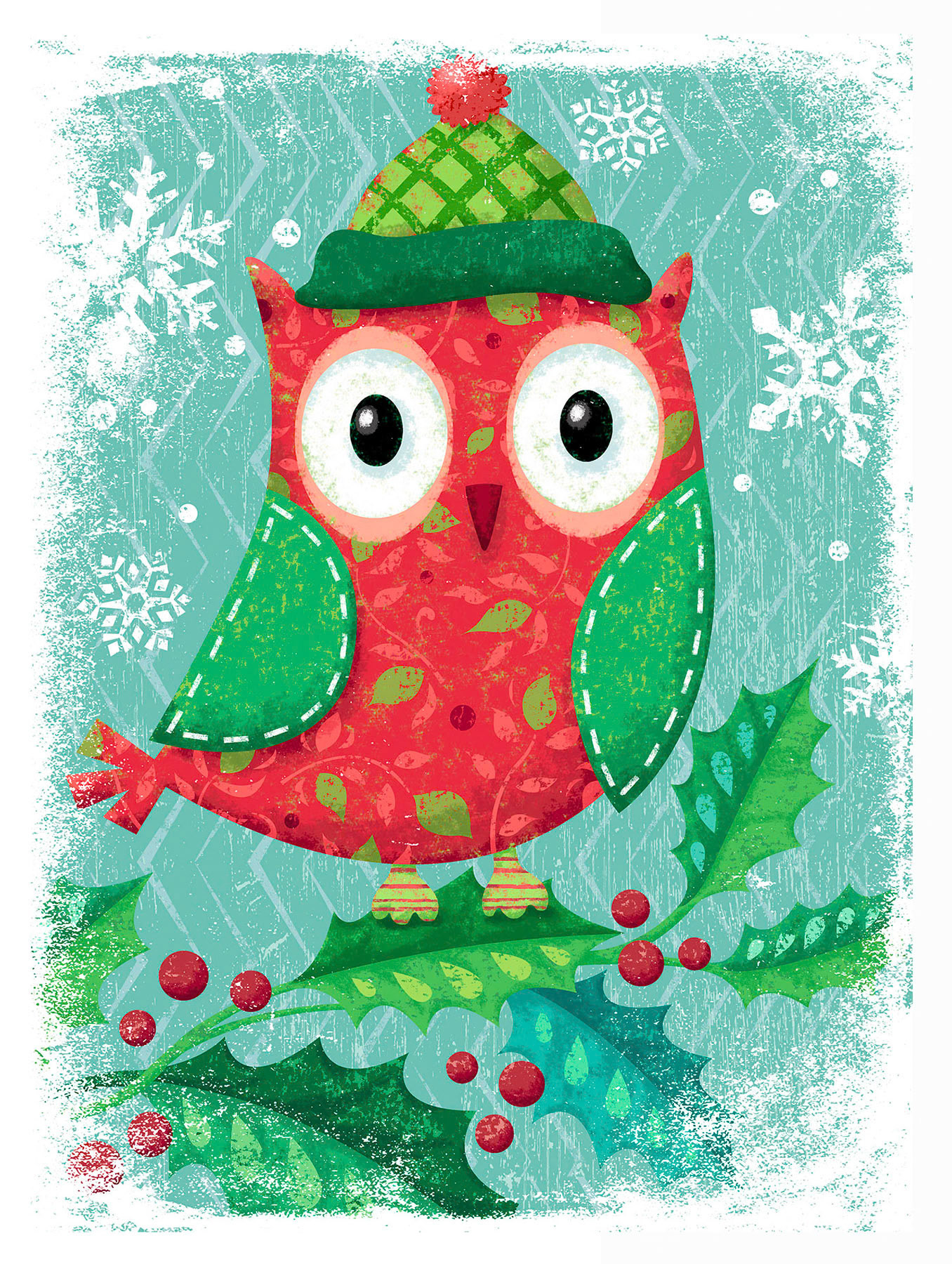 SH_Cmas_OwlsTextured2image002 ©Steve Haskamp - Creatif License