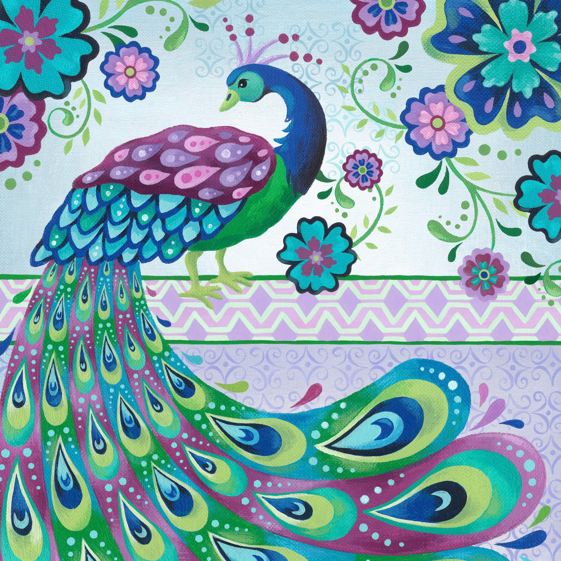 SH_Bird_869-1-PeacockSquareWithBackgroundLayers ©Steve Haskamp - Creatif License