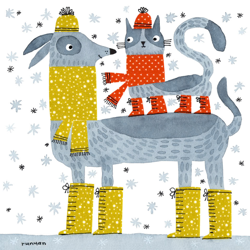 SNOW BOOTS 12.25x12.25 ©Terry Runyan - Creatif License