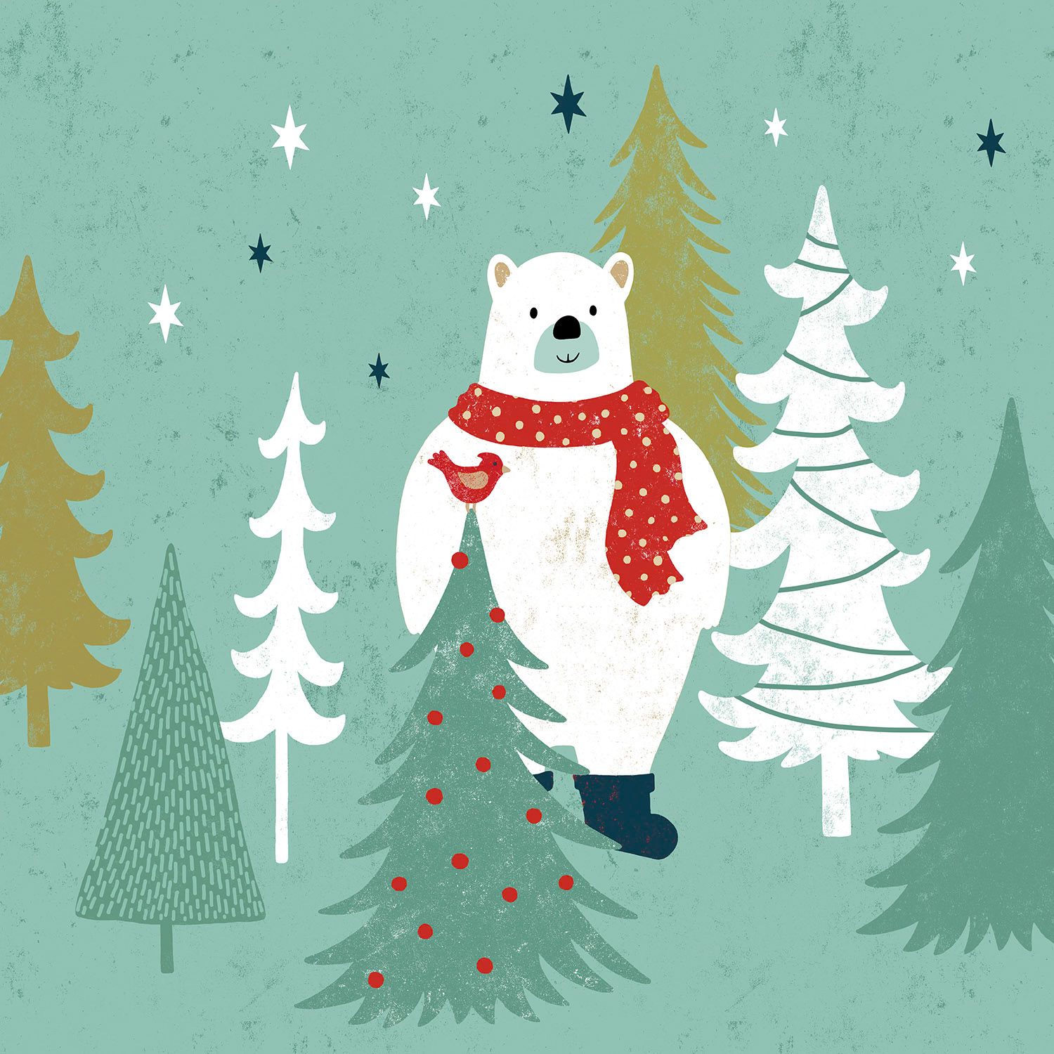 SH_Cmas_2008b_Indigo Xmas Polar bear Re colored 3_Creatif ©Steve Haskamp - Creatif License