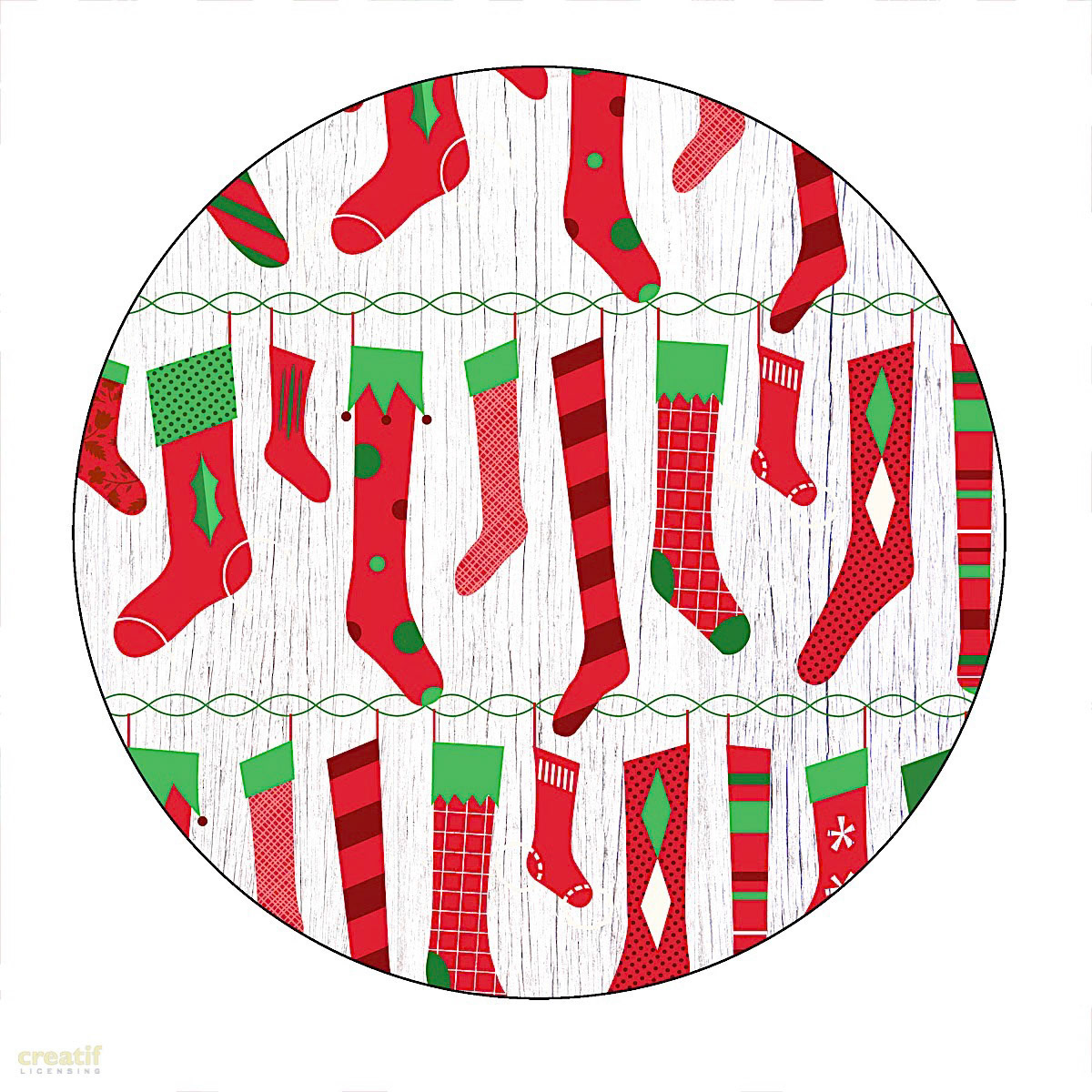 SH_Cmas_802_Stockings Pattern Plate Hi Res 8 inch_Creatif ©Steve Haskamp - Creatif License