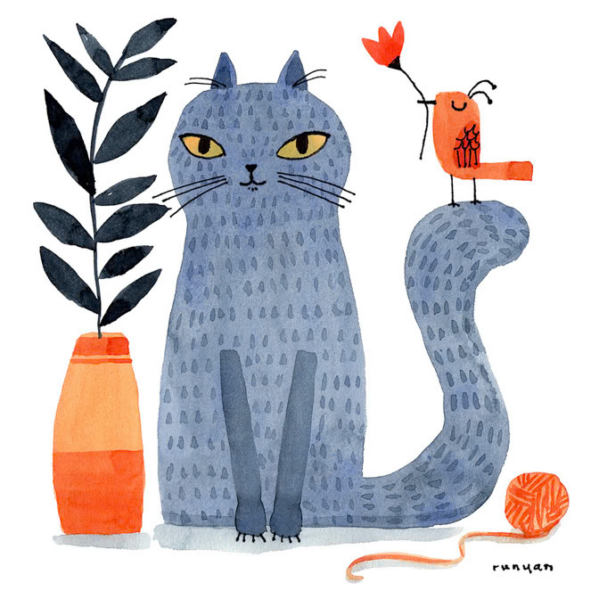RUSSSIAN BLUE - Terry Runyan - Creatif _Cat _  Creatif