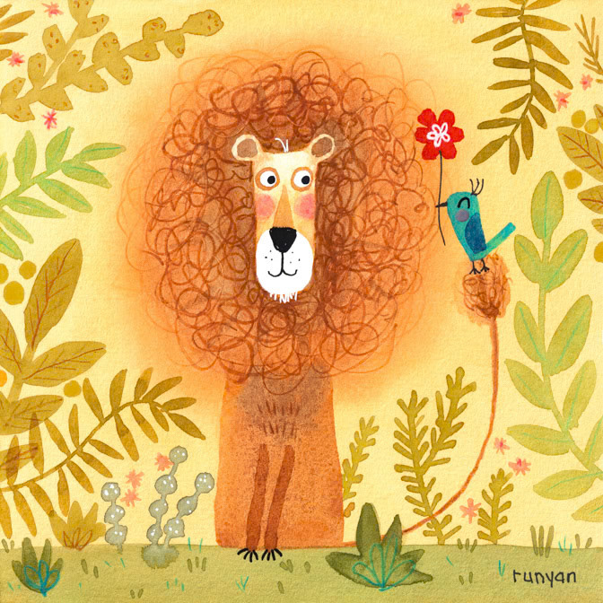 LION GIFT 13x13 _Animals- Lion _  Creatif ©Terry Runyan - Creatif License