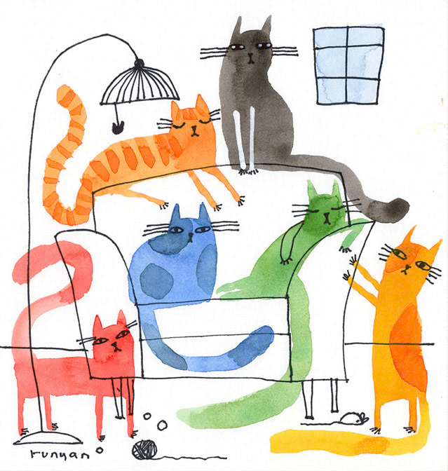 CAT LOUNGE 2 - Terry Runyan - Creatif _Cat _  Creatif
