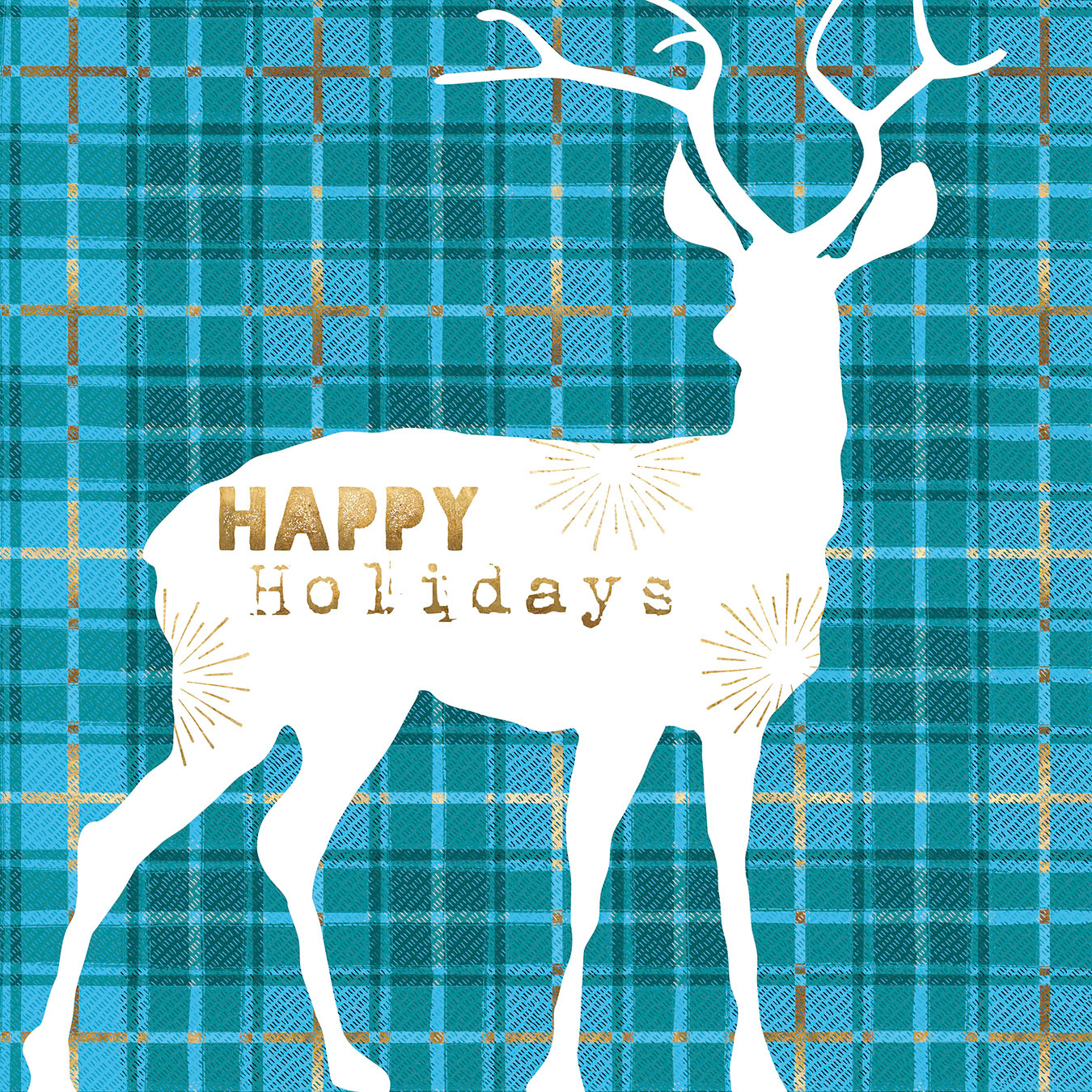 SH_Cmas_1943b_Deer Plaid Silhouette_Creatif 2 ©Steve Haskamp - Creatif License