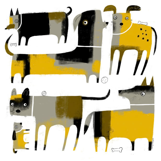 PATCHWORK DOGS _Dogs _  Creatif ©Terry Runyan - Creatif License