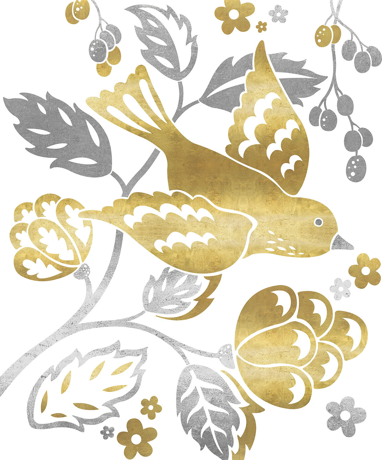 SH_Bird_893_3_Flying Bird Silver Gold_Creatif ©Steve Haskamp - Creatif License