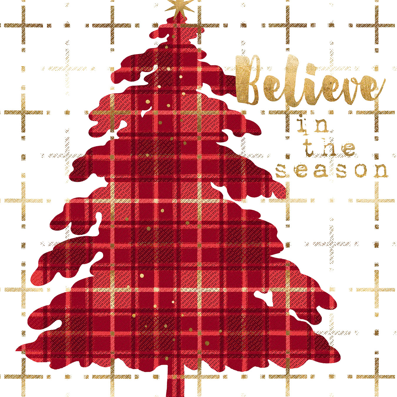 SH_Cmas_1944_2_Xmas Tree Plaid Silhouette_Creatif ©Steve Haskamp - Creatif License