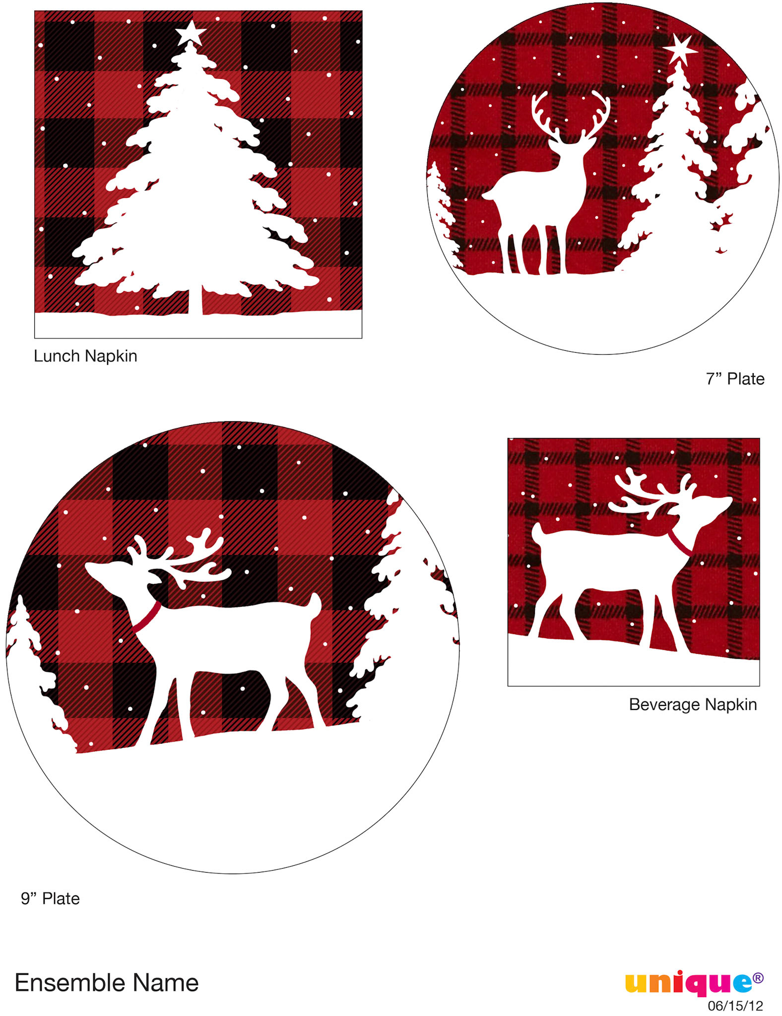 SH_Cmas_559f_Reindeer Silhouette_Unique_Template  Round Master-Creatif ©Steve Haskamp - Creatif License