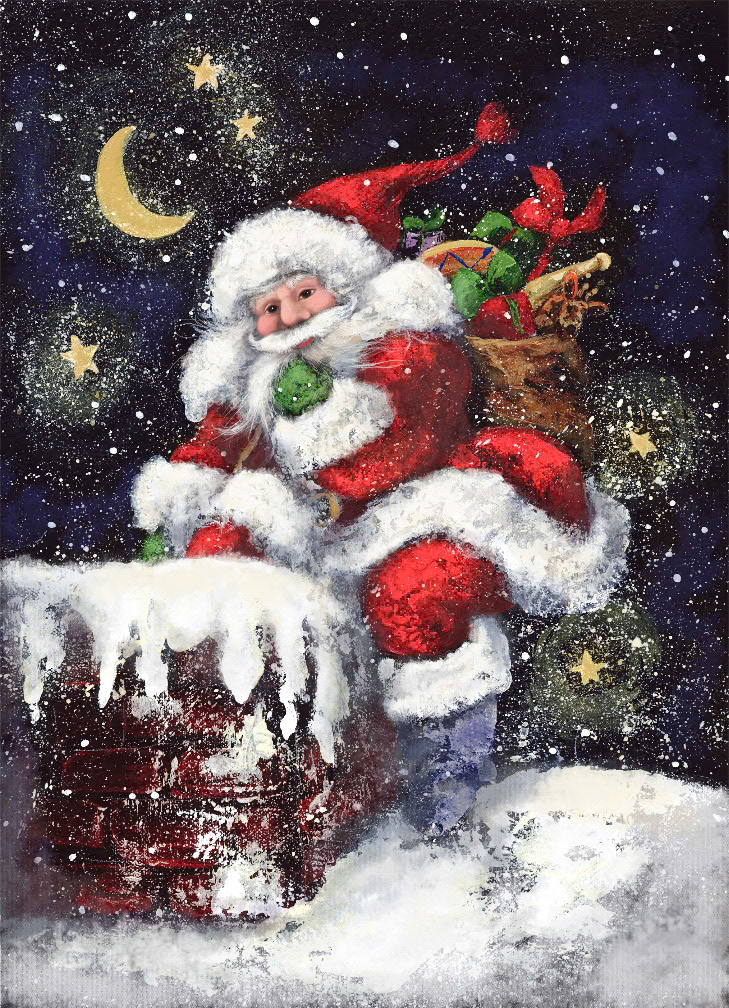 CH734 SANTA card