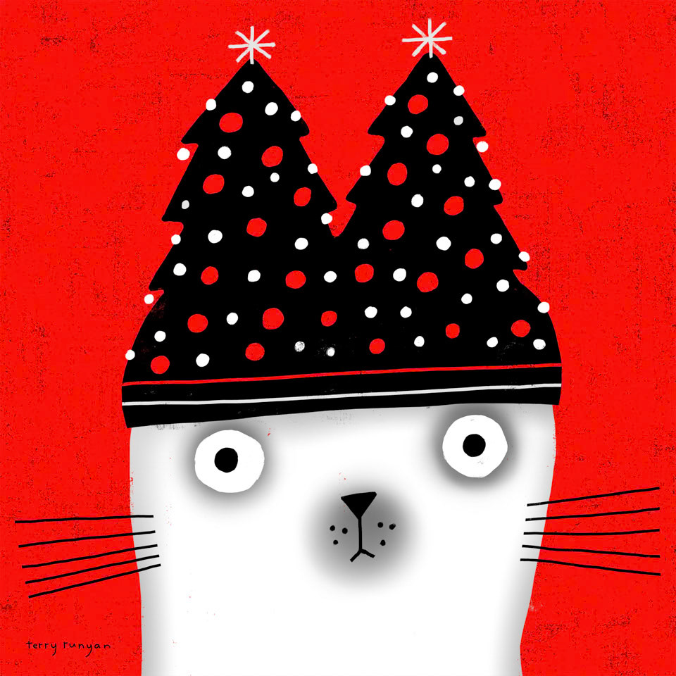 CHRISTMAS TREE HAT 15x15 ©Terry Runyan - Creatif License