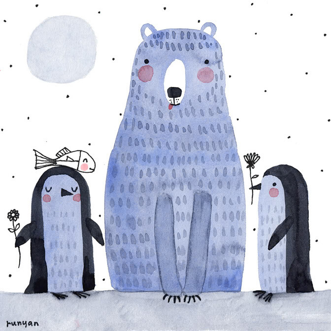 POLAR FRIENDS - Terry Runyan - Creatif _Animals _  Creatif ©Terry Runyan - Creatif License