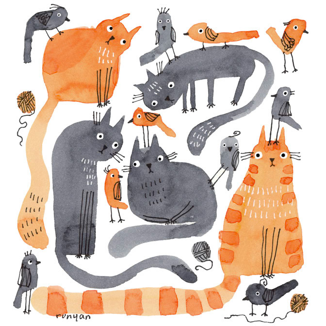 Cats &amp; Birds _Cat _  Creatif
