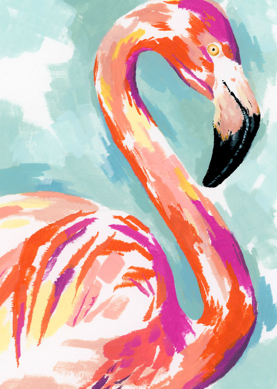 SH_Trop_2211b_Flamingo Painting_Creatif ©Steve Haskamp - Creatif License