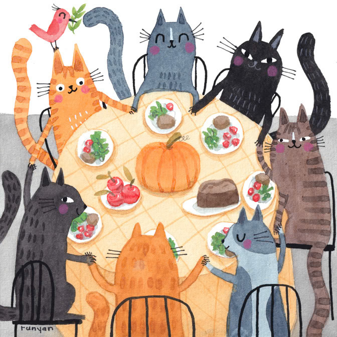 THANKFUL _Cats _  Creatif ©Terry Runyan - Creatif License
