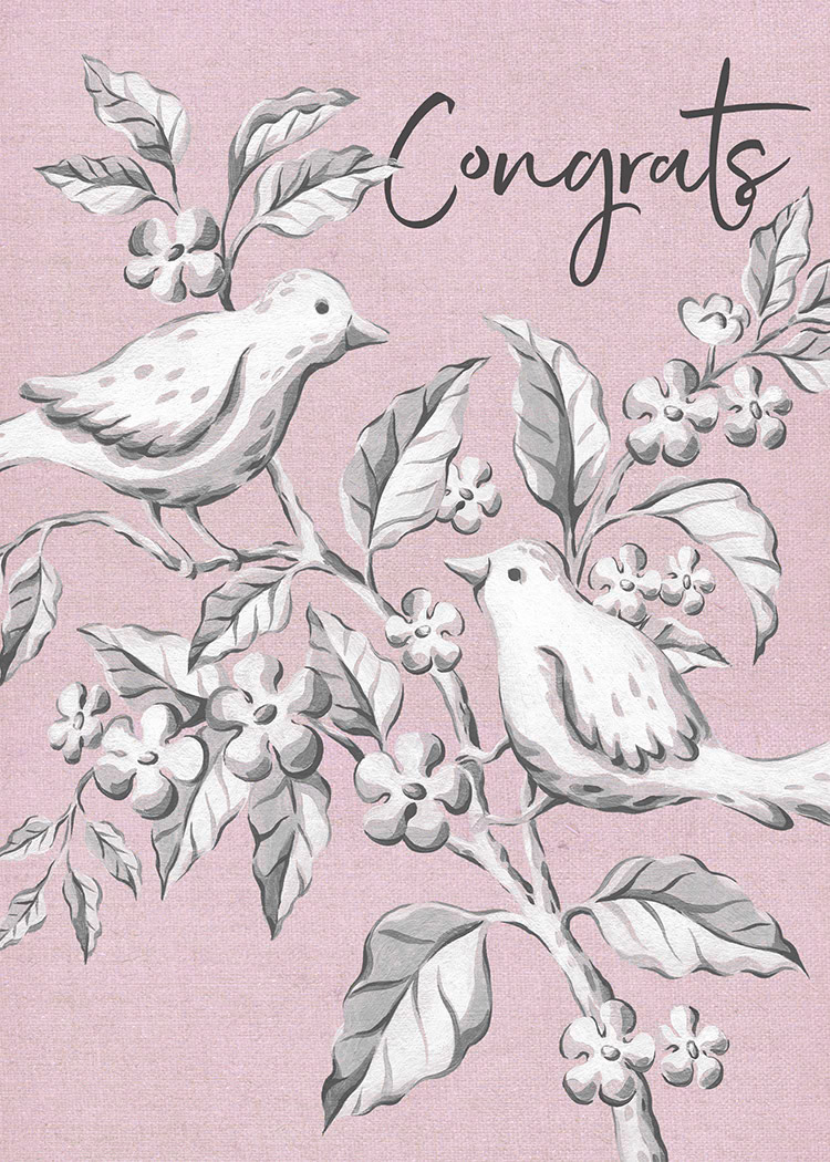 SH_Bird_Wedd_655_9c_Painted Toile Style Birds Wedding 5X7_Creatif ©Steve Haskamp - Creatif License