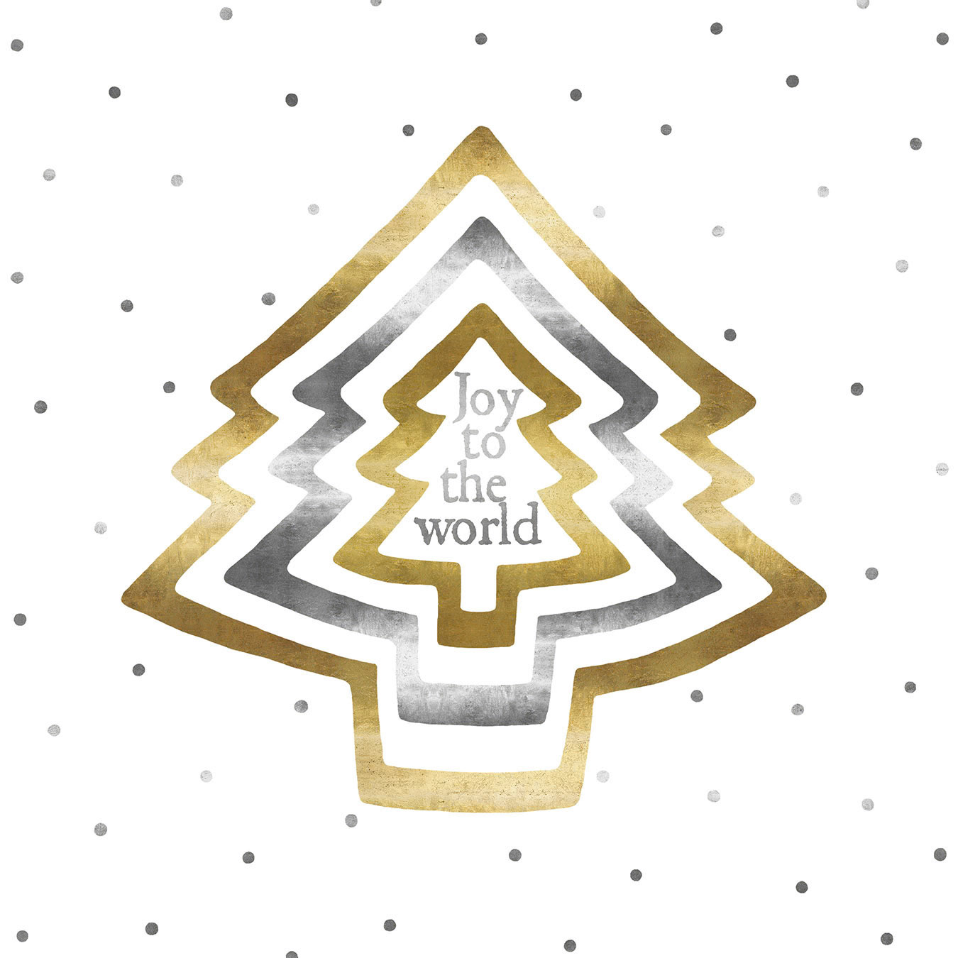SH_Cmas_1337-1b_Concentric Tree Silver Gold Square_Creatif ©Steve Haskamp - Creatif License