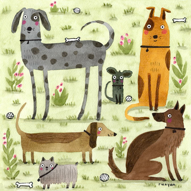 NO CAT ZONE 13x13 _Dogs _  Creatif