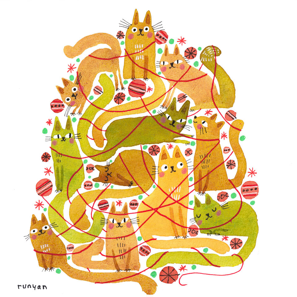 12-08-2022 HOLIDAY CAT TREE ©Terry Runyan - Creatif License