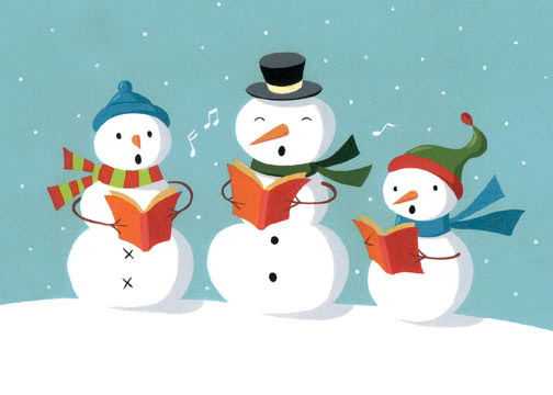SH_Cmas_320-SnowmenCarolling ©Steve Haskamp - Creatif License