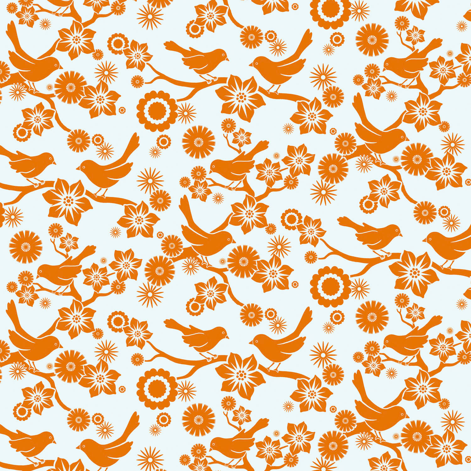 SH_Bird_921-SpringPerchMonochromaticRepeatPattern ©Steve Haskamp - Creatif License