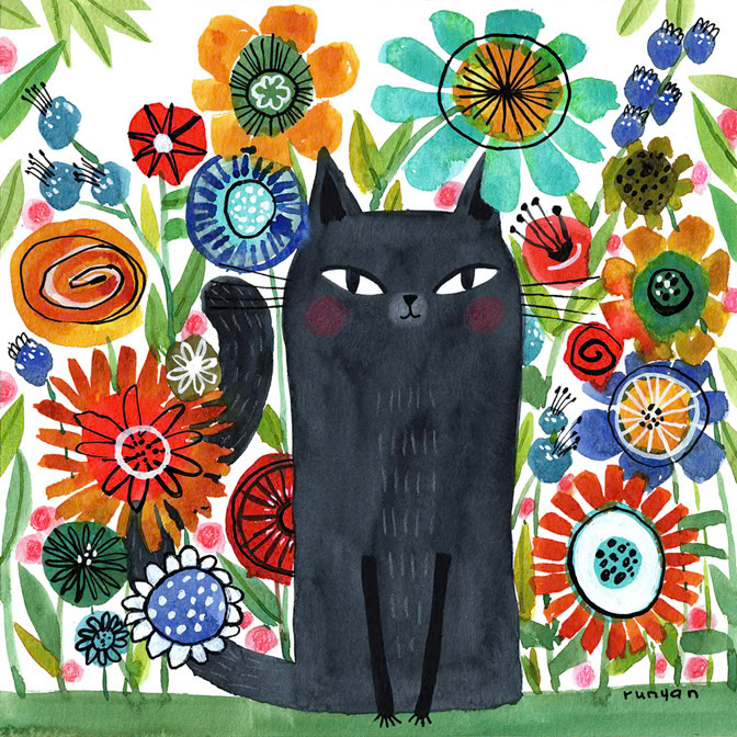 FLOWER FAN - Terry Runyan - Creatif _Cat _  Creatif