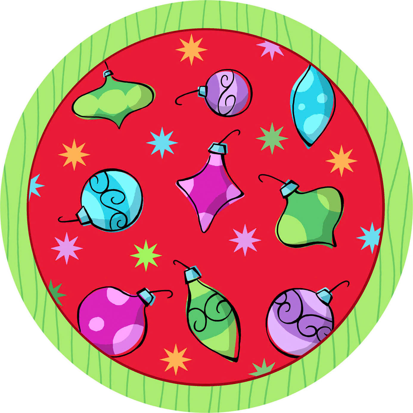 SH_Cmas_LineworkGridOrnamentsPlate ©Steve Haskamp - Creatif License