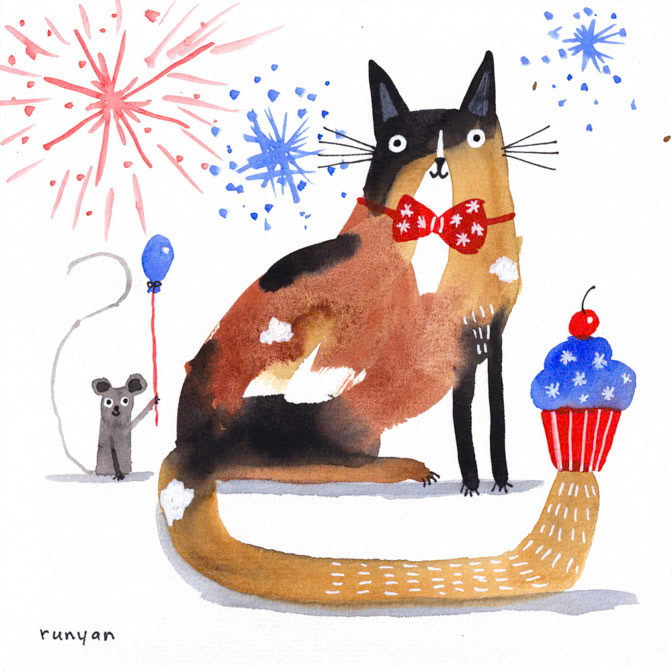 PATRIOTIC CAT _Cats _  Creatif