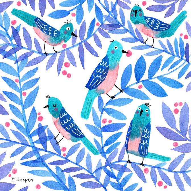 BLUEBIRDS OF HAPPINESS _Cats _  Creatif