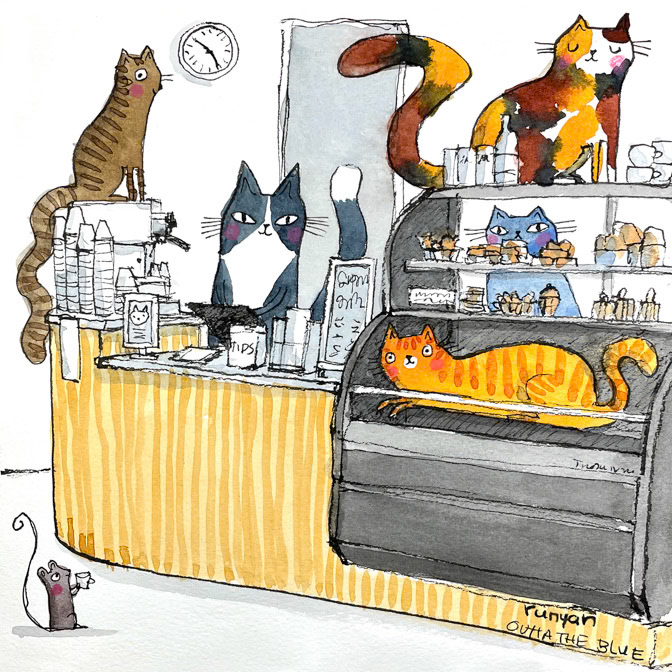 04-11-2022 Outta the Blue _cafe- Cat _  Creatif