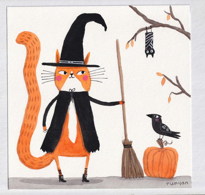 READY TO RIDE _Cat- Halloween _  Creatif