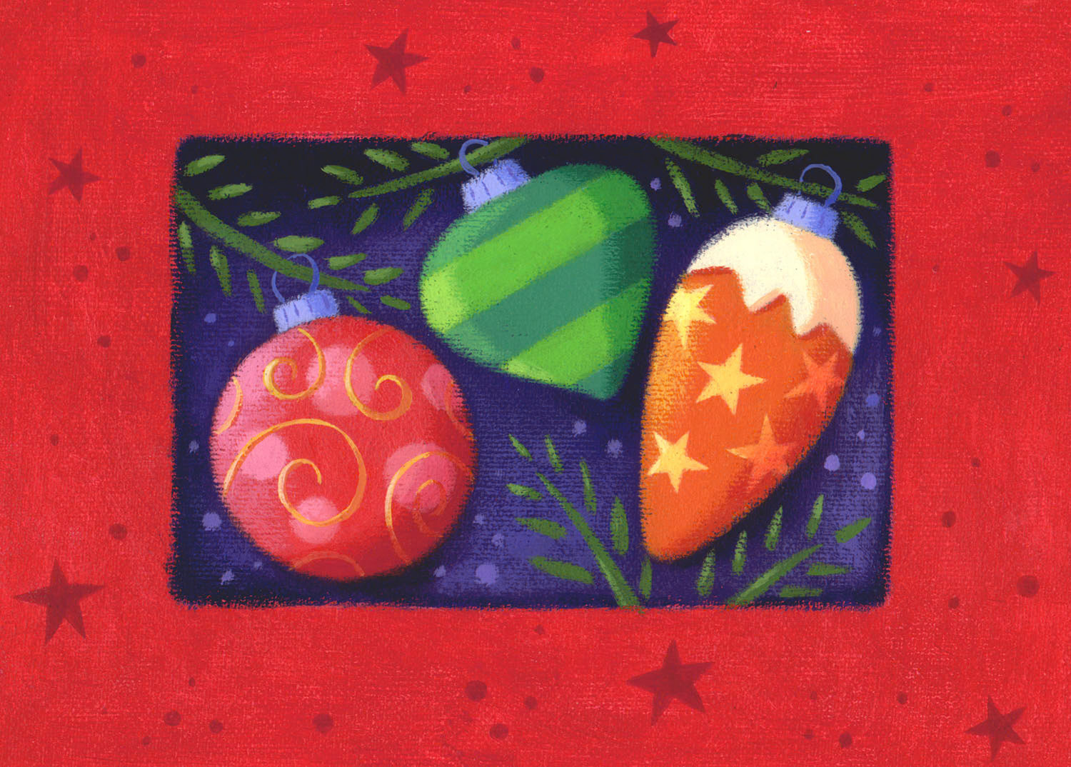 SH_Cmas_192-RedBorderedOrnaments ©Steve Haskamp - Creatif License