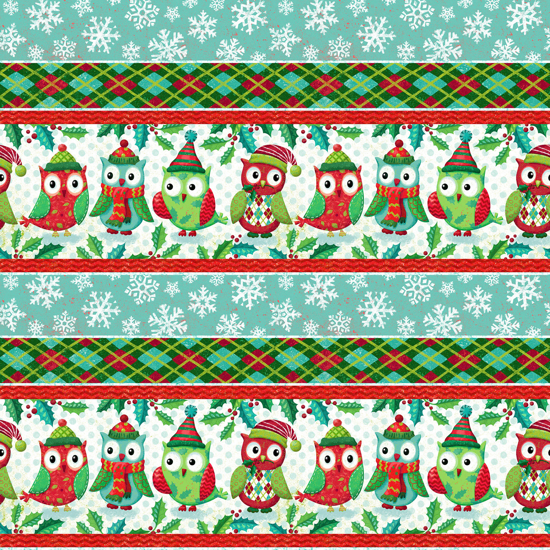 SH_Cmas_1596_Cmas Owl Shelf Pattern Repeated_Creaitf ©Steve Haskamp - Creatif License