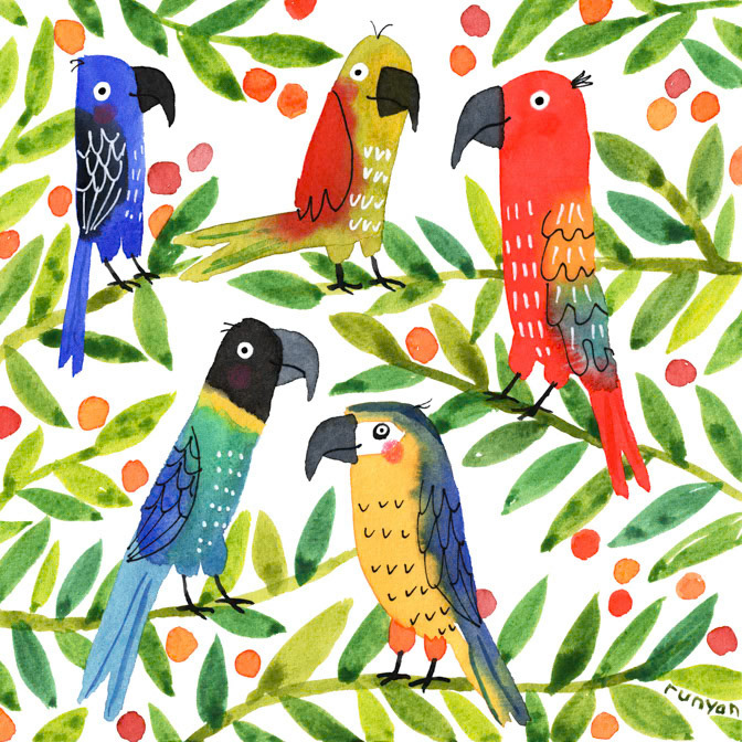 AUDUBON FRIENDS 15x15 _art needlepoint- Hires _  Creatif ©Terry Runyan - Creatif License