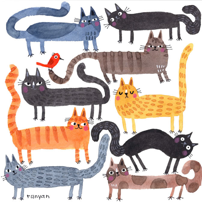STANDING CATS _Cats _  Creatif