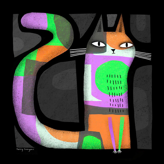 CATURDAY ABSTRACT - Terry Runyan - Creatif _Cat _  Creatif