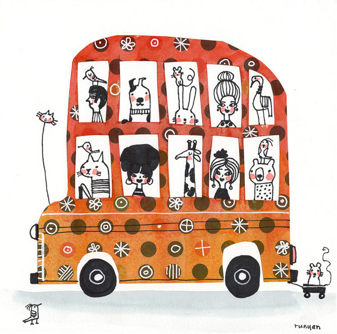 PARTY BUS 2 - Terry Runyan - Creatif _School _  Creatif ©Terry Runyan - Creatif License