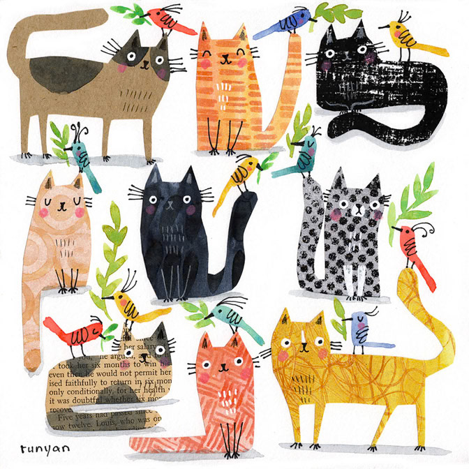 CUT PAPER CATURDAY _Cat _  Creatif