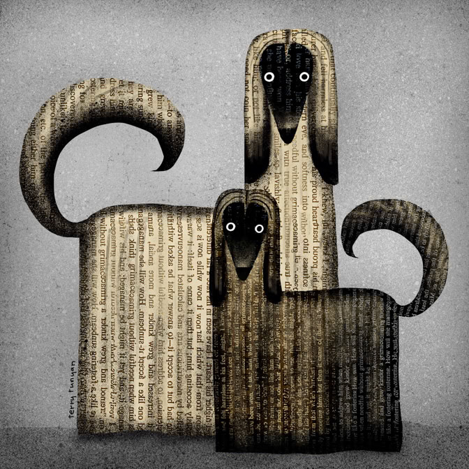 PAPER AFGHANS 100dpi _Dog _  Creatif ©Terry Runyan - Creatif License
