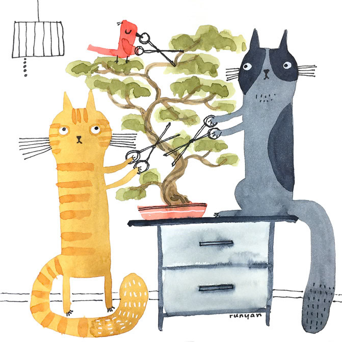 Bonsai _Cat _  Creatif
