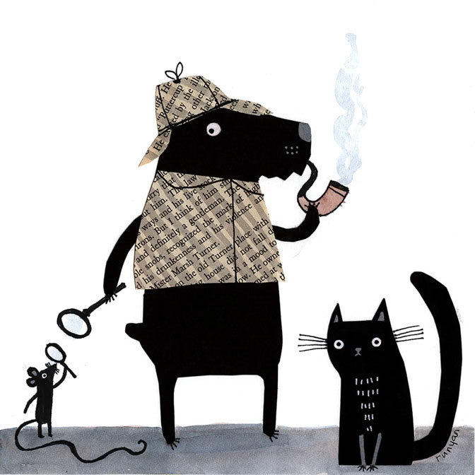 SHERLOCK HOLMES DAY 2 - Terry Runyan - Creatif _Dog _  Creatif ©Terry Runyan - Creatif License